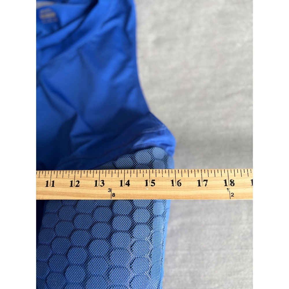 Nike Padded Tank Mens XL Blue Pro Combat Hyperstrong Compression‎ Rib Protection - Picture 6 of 8